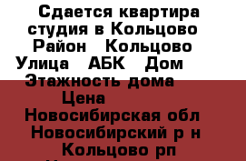 Сдается квартира-студия в Кольцово › Район ­ Кольцово › Улица ­ АБК › Дом ­ 2 › Этажность дома ­ 4 › Цена ­ 10 000 - Новосибирская обл., Новосибирский р-н, Кольцово рп Недвижимость » Квартиры аренда   